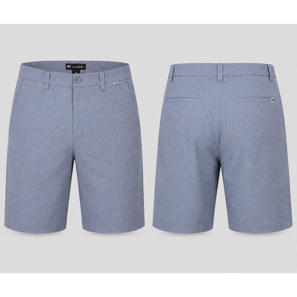 TravisMathew Golf Shorts Mens 36 Gray Performance Stretch Casual 10"